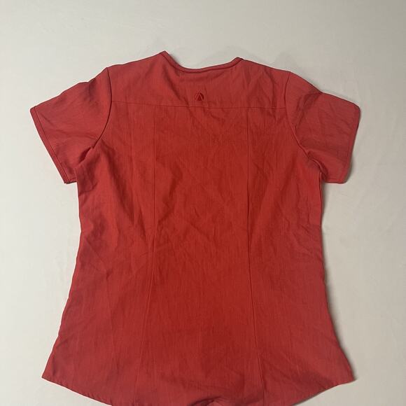 Adar Pro Modern Women V-Neck Red Scrub Top & Scrub Pants set Size Small - Picture 5 of 13